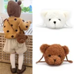 Adorable Bear Plush Messenger Bag for Kids