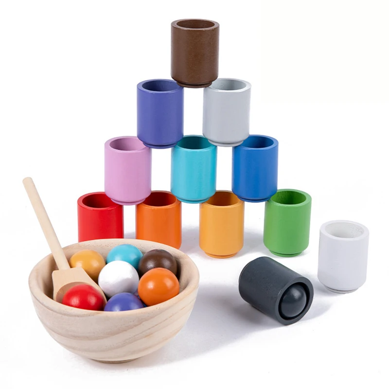 Rainbow Stacking Cups & Sorting Balls