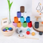 Rainbow Stacking Cups & Sorting Balls